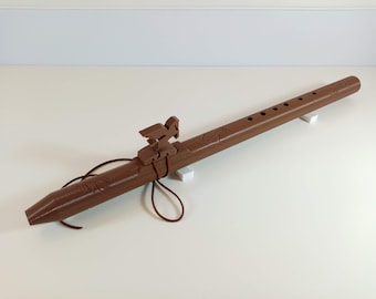 3D Printed Flute, Key of A, Native American Style
