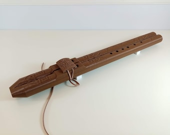 3D Printed Drone Flute, Key of A, Native American Style