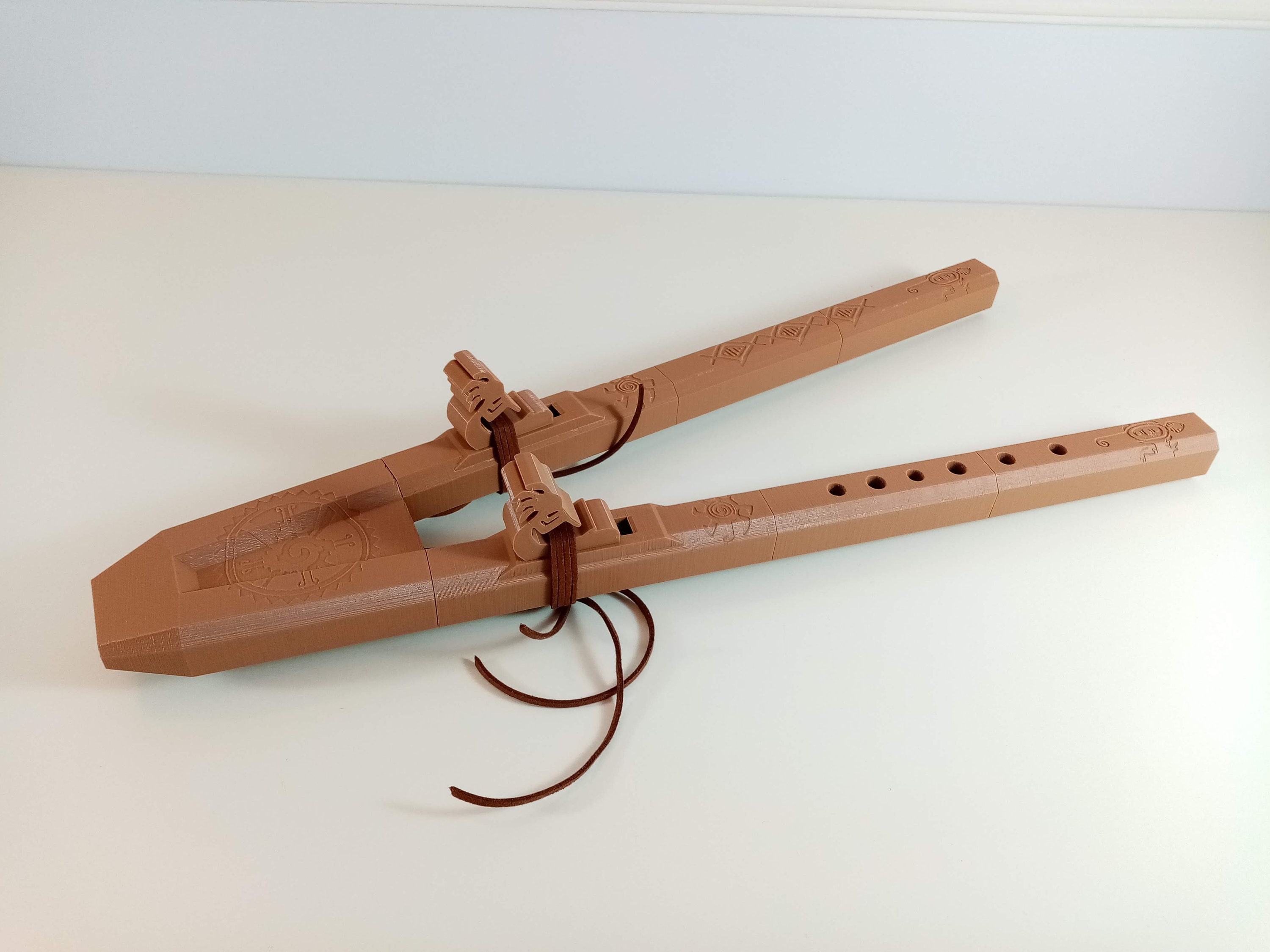 Native American Style Drone Flute V Design 3Dgeprint Etsy