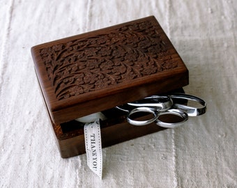 Vintage Carved Wood Box