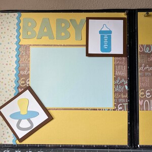 Baby 12x12 Scrapbook Layout Kit