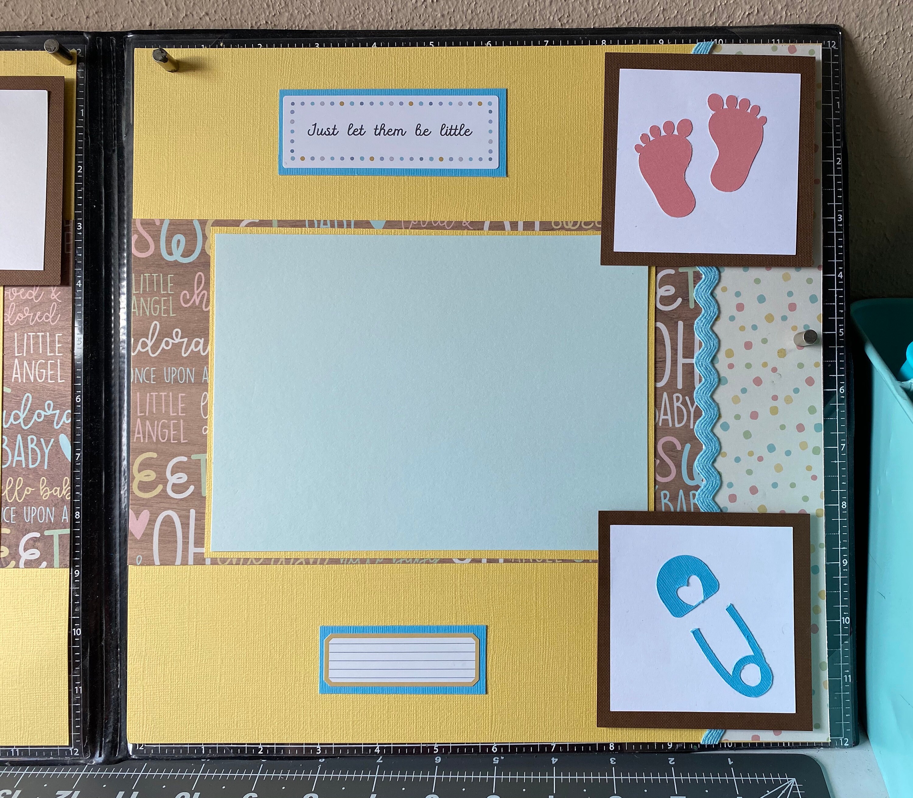 Baby 12x12 Scrapbook Layout Kit Etsy