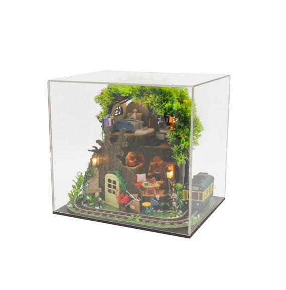 Forest Secrect House DIY Miniature Diorama with Led Light
