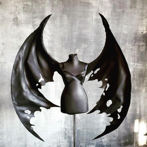 Bat Wings Costume, Cosplay Wings Costume, Vampire Costume, Demon Wings, Black Wings, Bat Wings Cosplay, Halloween Costume, Black Angel Wings