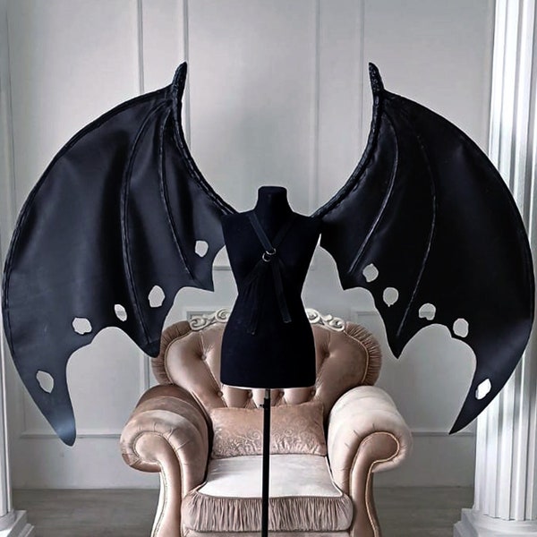 bat wings, black wings, halloween wings, demon wings, maleficent wings