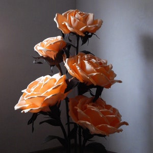 floor lamp, floor lamp roses, large flowers, flowers roses, luminous, lumino rosesus flowers, floor lamp for the bedroom.  floor lamp