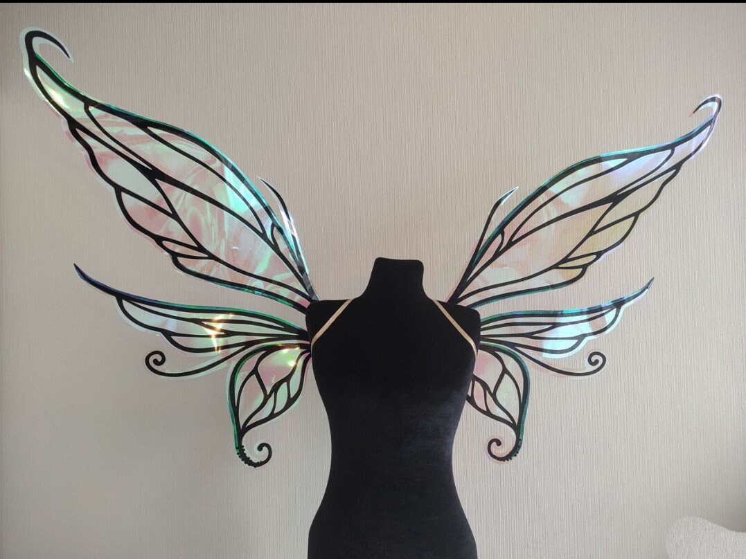 Half-shattered holographic fairy wings