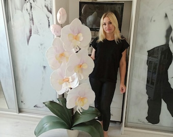 orchid floor lamp, luminous flower, giant flower, bedroom floor lamp, led lamp, floor lamp