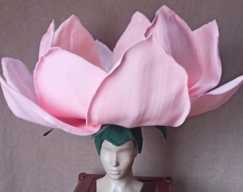 Kopfschmuck, Blumenkopfschmuck, Kopfblume, Lotus, Lotuskopfschmuck, Partykostüm, futuristischer Kopfschmuck