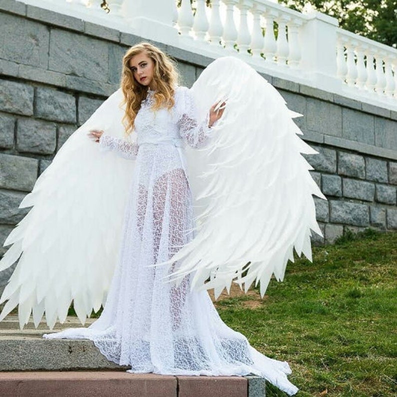 Angel Wings Costume Christmas Day Costume Wings Photo Prop Etsy