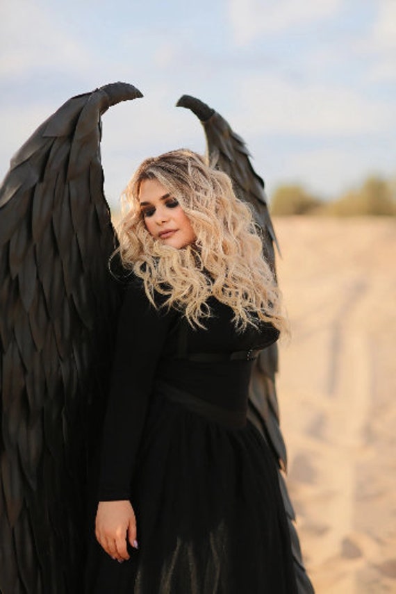 Maleficent Wings Black Wings Costume Black Angel Wings Halloween Costume
