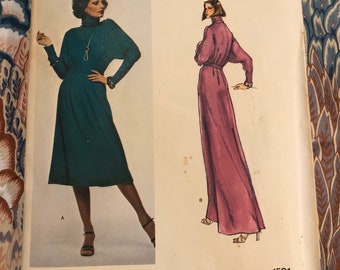 Vogue French boutique pattern 1501, misses dress