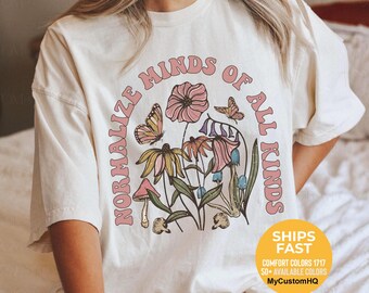 Mental Health Shirt, Bcba Shirt Aba Shirts Comfort Colors Mental Health Tshirt Inclusion Shirt Advocate Shirt Celebrate Neurodiversity Shirt