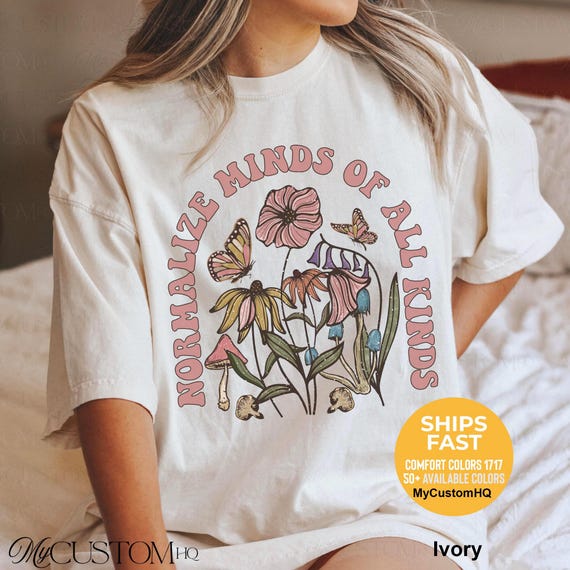 Mental Health Shirt, Bcba Shirt Aba Shirts Comfort Colors Mental Health Tshirt Inclusion Shirt Advocate Shirt Celebrate Neurodiversity Shirt