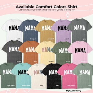 Mama Shirt For Mothers Day Gift From Daughter, Comfort Colors Mama Tshirt For Birthday Gift For Her, Baby Shower Gift Christmas Gift For Mom