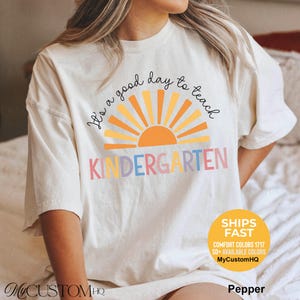 Camiseta de colores cómodos para maestra de jardín de infantes