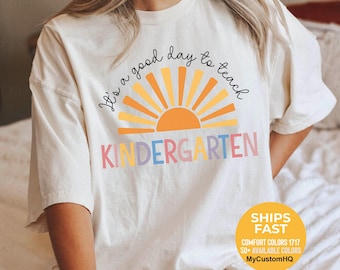 Kindergarten Teacher Gift Comfort Colors Kinder Shirt