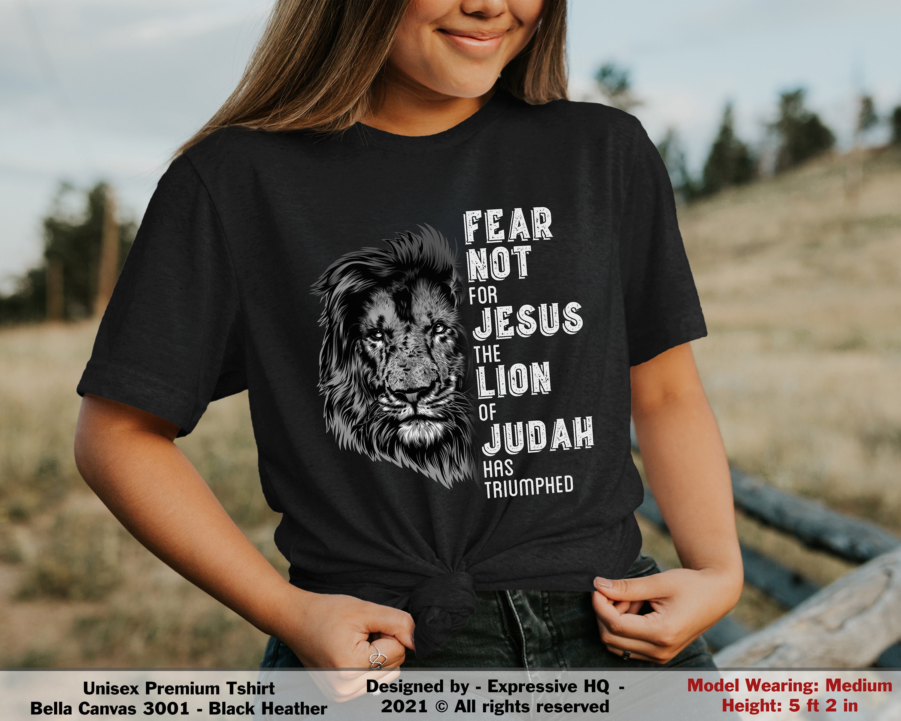 Lion of Judah T-shirt Faith Shirt Christian Shirts Bible | Etsy