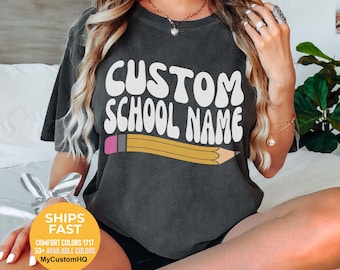 Teacher Team Customizable Shirts, Custom School Name Teacher Pod Tshirt
