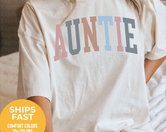 Auntie Shirt Pregnancy Announcement To Aunt Tshirt Cool Auntie Shirt Auntie Gift For Auntie T Shirt Promoted To Auntie Tee Aunt Gift