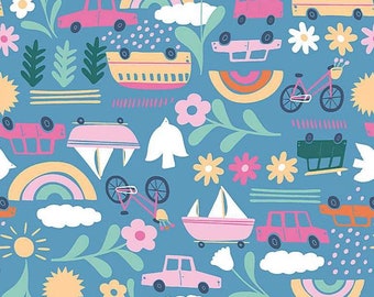 What’s the Scoop Fabric | Summer of Love Fabric | Summer Fabric | Dear Stella Fabric | 100% Cotton Fabric