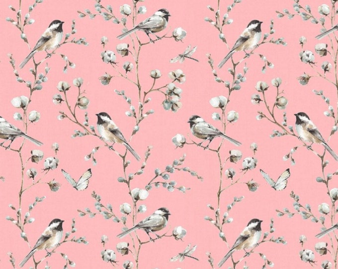 Country Weekend Birds & Butterfies Fabric Bird Fabric Spring Birds
