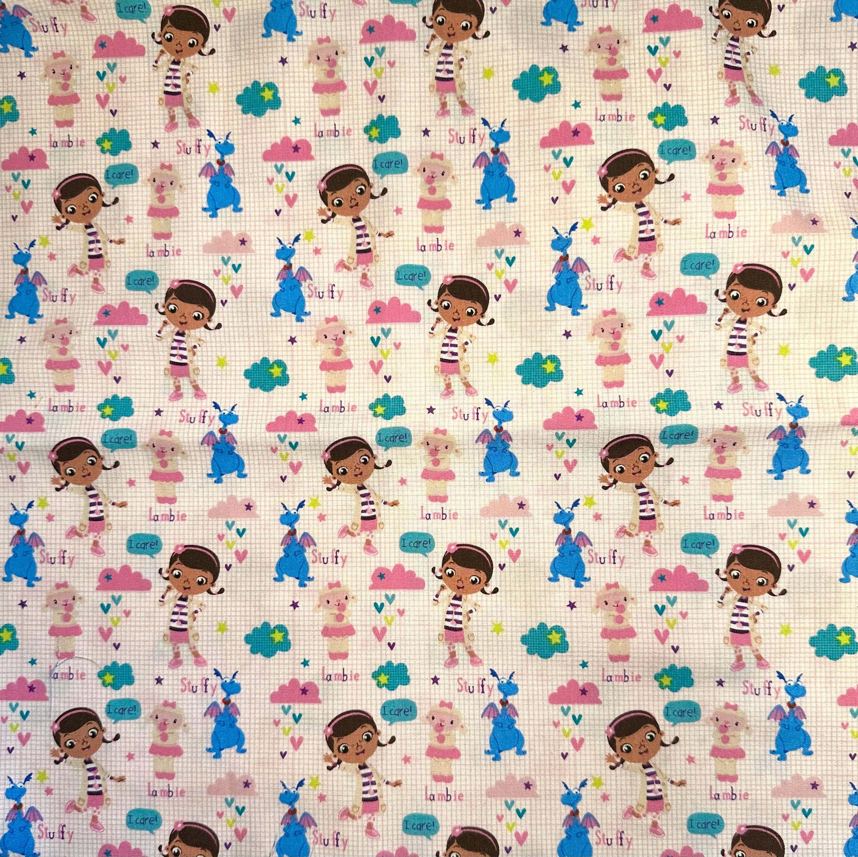Doc McStuffins Fabric | Disney Fabric | Disney Fabric | Doc McStuffins and Friends Fabric | 100% Cotton Fabric