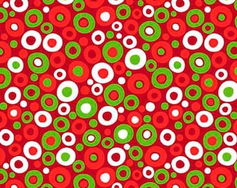 Christmas Fabric | Christmas Polka Dot Fabric | Polka Dot Fabric | Christmas Dot Fabric |  100% Cotton Fabric