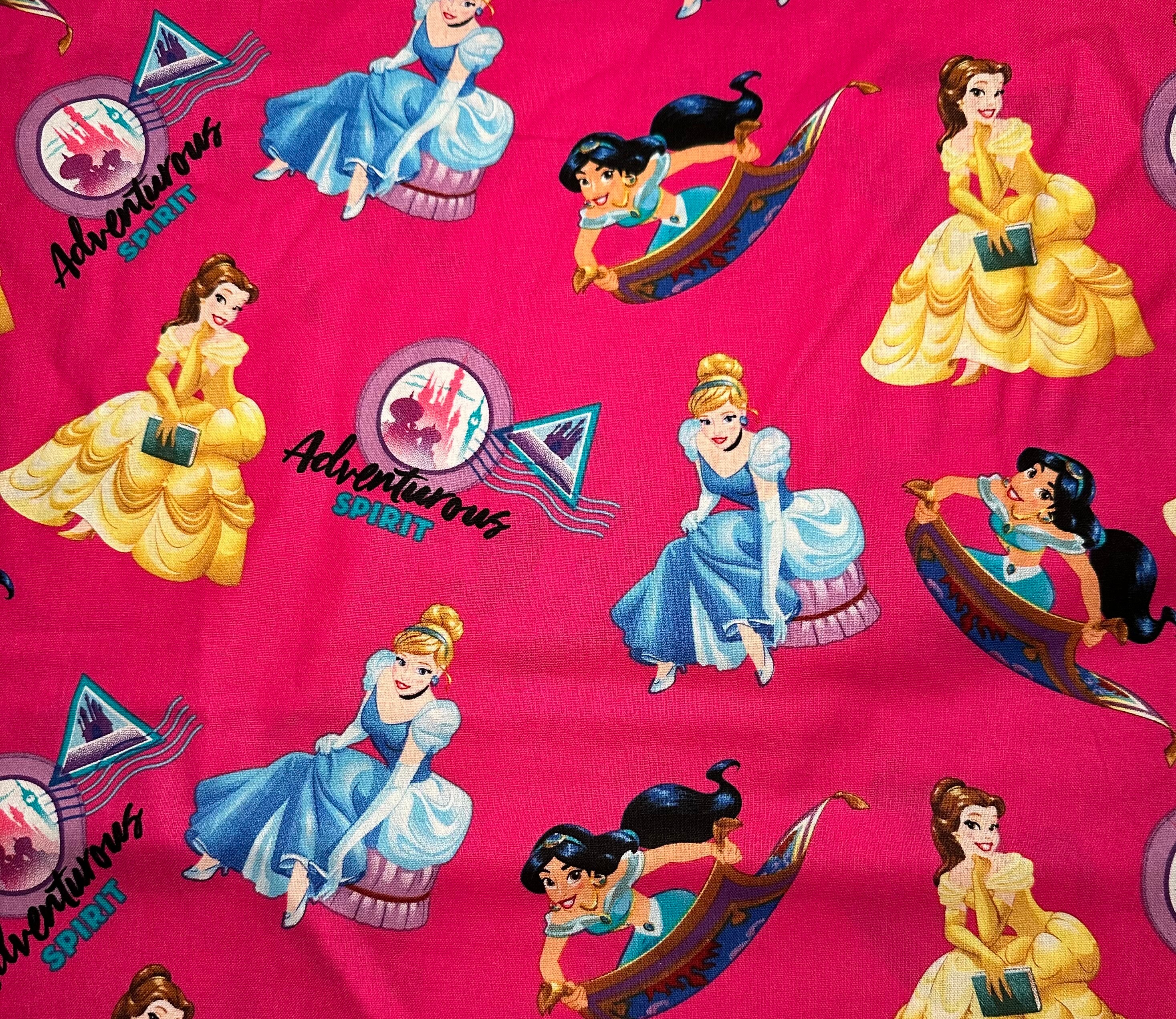 Princess Material Disney Princess Adventures Fabric | Disney Princess Fabric | Disney ...
