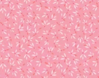 Flora and Fauna Forest Pink Petal Fabric | Leaf Fabric | Pink Petal Leaves Fabric | Benartex Fabric | 100% Cotton Fabric