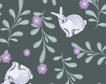 Woodland Magic Fabric | Bunny Fabric | Bunnies Fabric | Woodland Animals Fabric | Studio E Fabric | Cotton Fabric