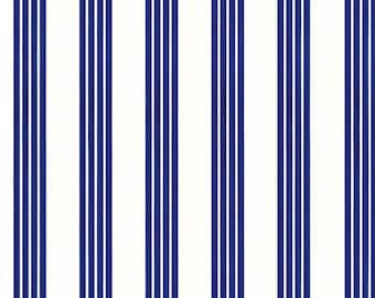 Blue Stripe Fabric | Beach Time Fabric | Striped Fabric | P & B Textiles Fabric | 100% Cotton Fabric