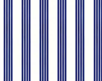 Blue Stripe Fabric | Beach Time Fabric | Striped Fabric | P & B Textiles Fabric | 100% Cotton Fabric