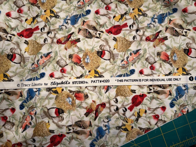Beautiful Birds Fabric | Song Bird Fabric | Birds Fabric | Bird Fabric | Elizabeths Studio Fabric | Cotton Fabric | 4320 image 3