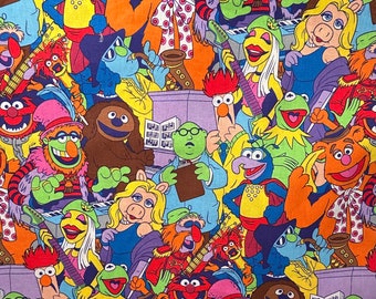 Muppet Show Fabric | Muppets Packed Fabric | 100% Cotton Fabric