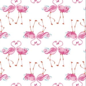 The Girls Collection Flamingo Fabric | Flamingo Fabric | Pink Flamingo Fabric | Camelot Fabrics | Cotton Fabric