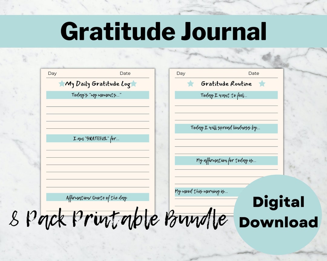Gratitude Journey,cultivating Positive Habits,gratitude Journal Digital