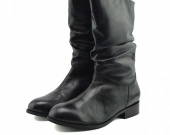 flat slouch boots uk