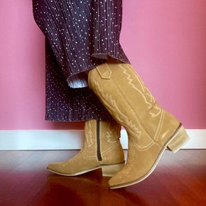 Tan cowboy boots womens uk clearance