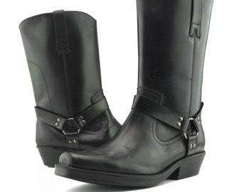 mens biker style boots uk