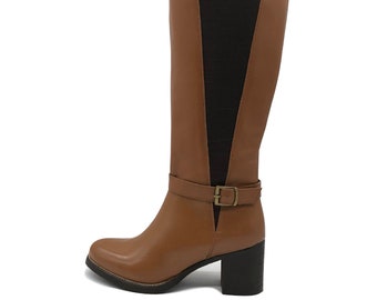 ladies leather wide fit shoes