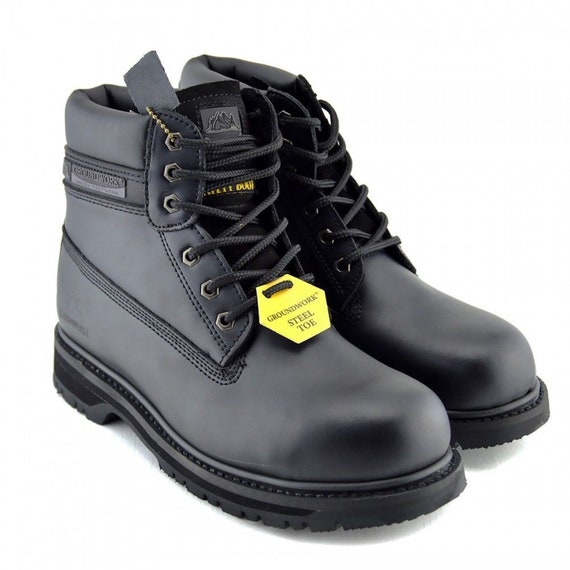 Mens Groundwork Boots Steel Toe Cap 