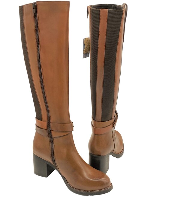 women's genuine leather knee high boots