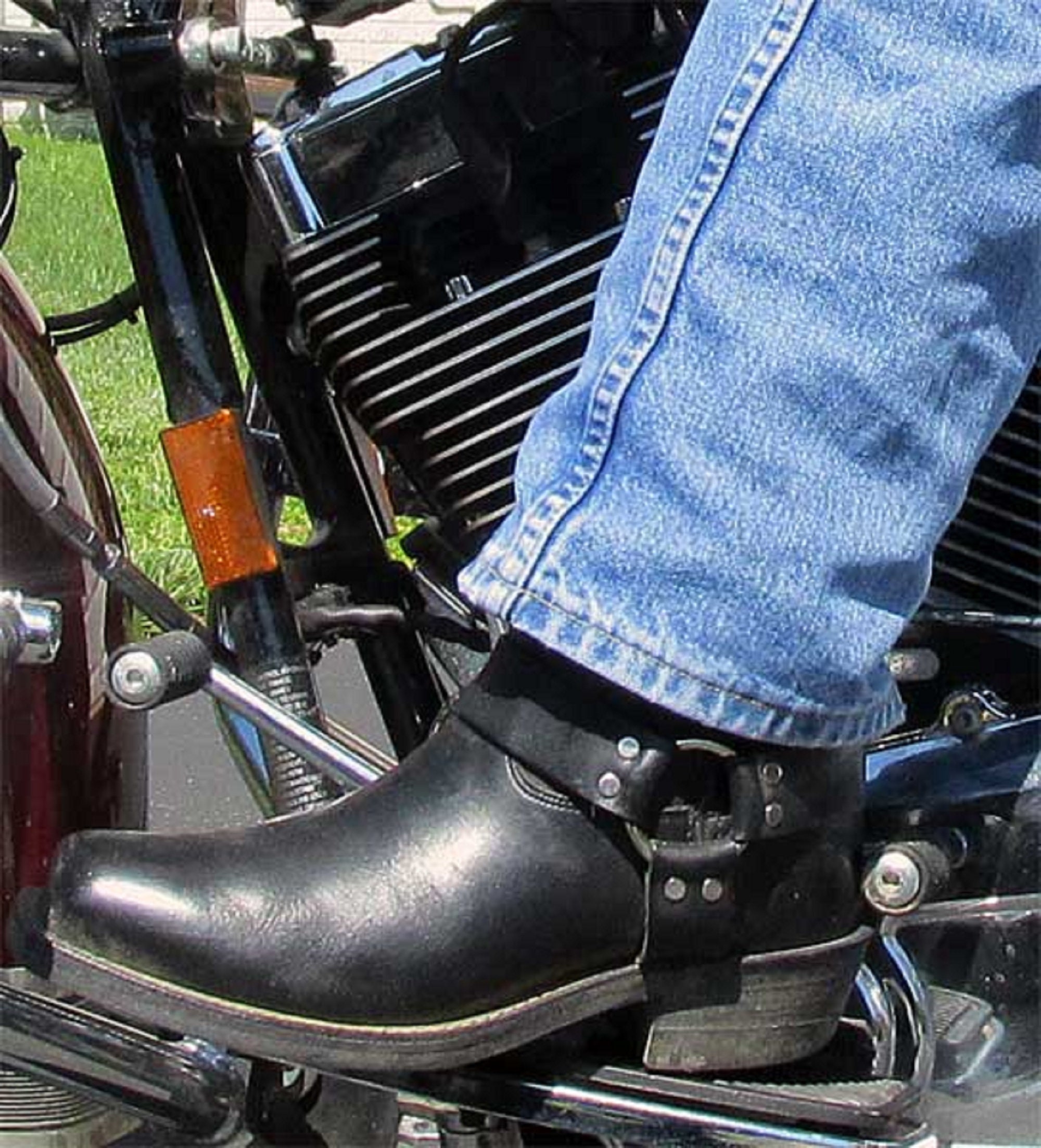 Leather Long Boots for Men Tall Biker Cowboy Harness Style Etsy UK