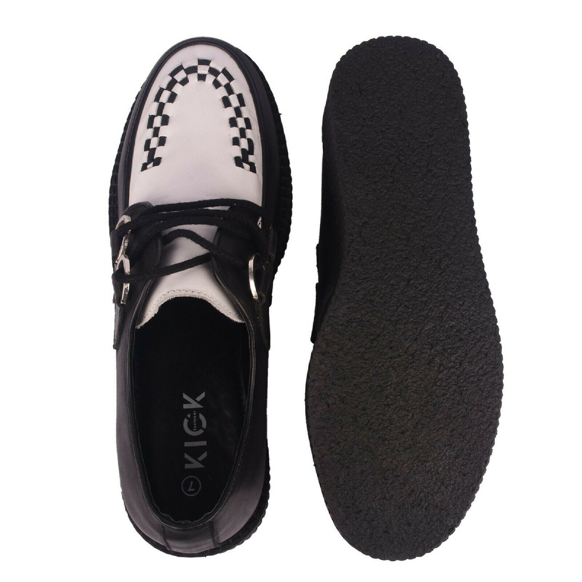 Mens Casual Boots Creeper Teddy Boy Shoes Leather Black & Etsy