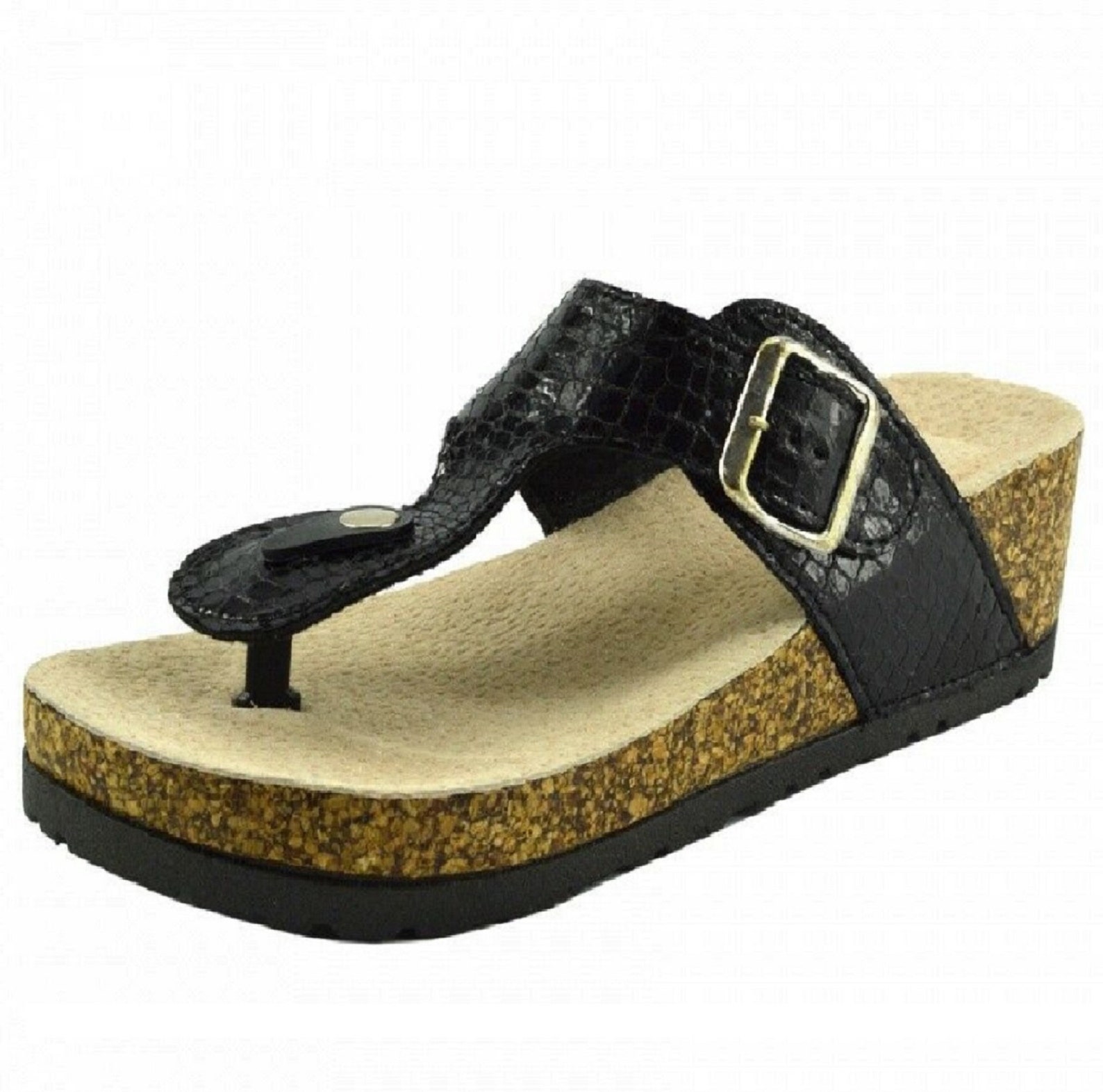 cork bed flip flops