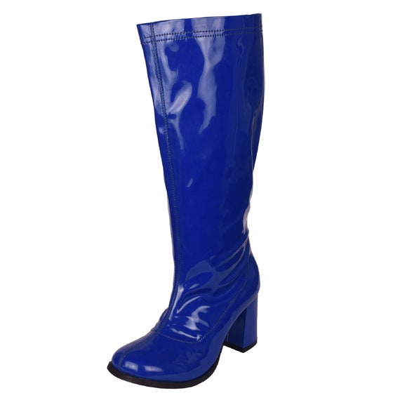 blue gogo boots