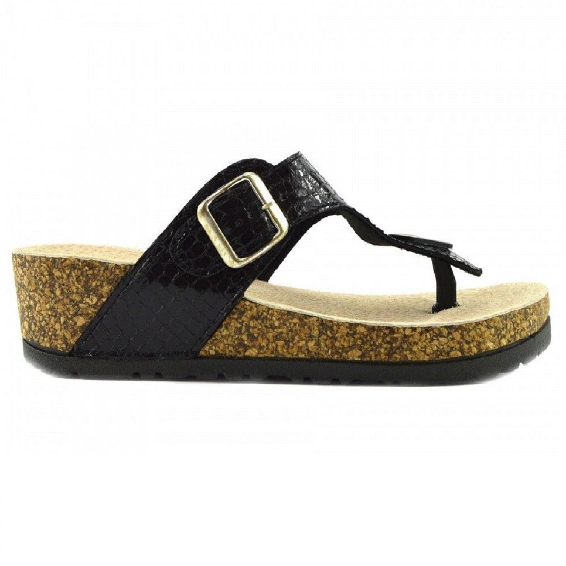 cork bed flip flops