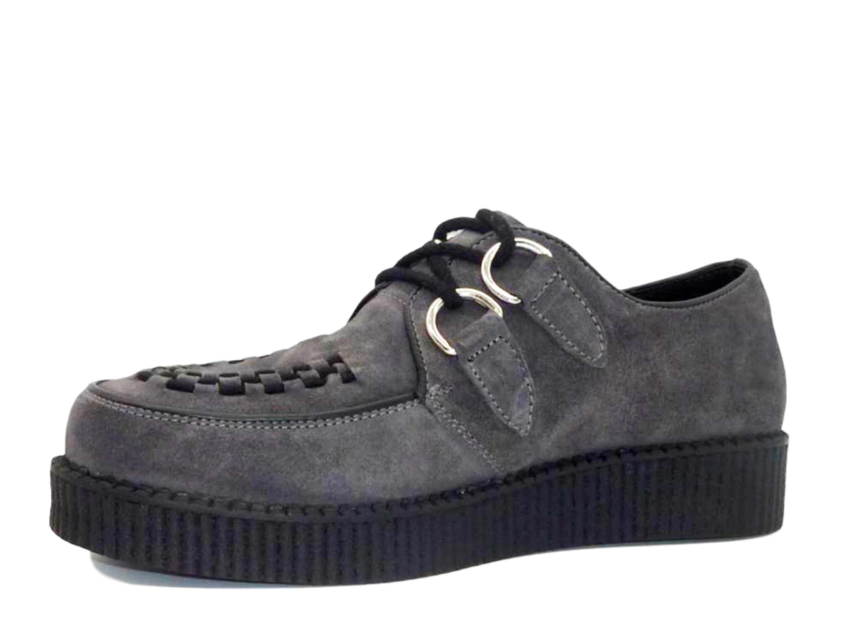 Chunky Sole Retro Suede Creepers Grey Rockabilly Dancing Shoes - Etsy UK