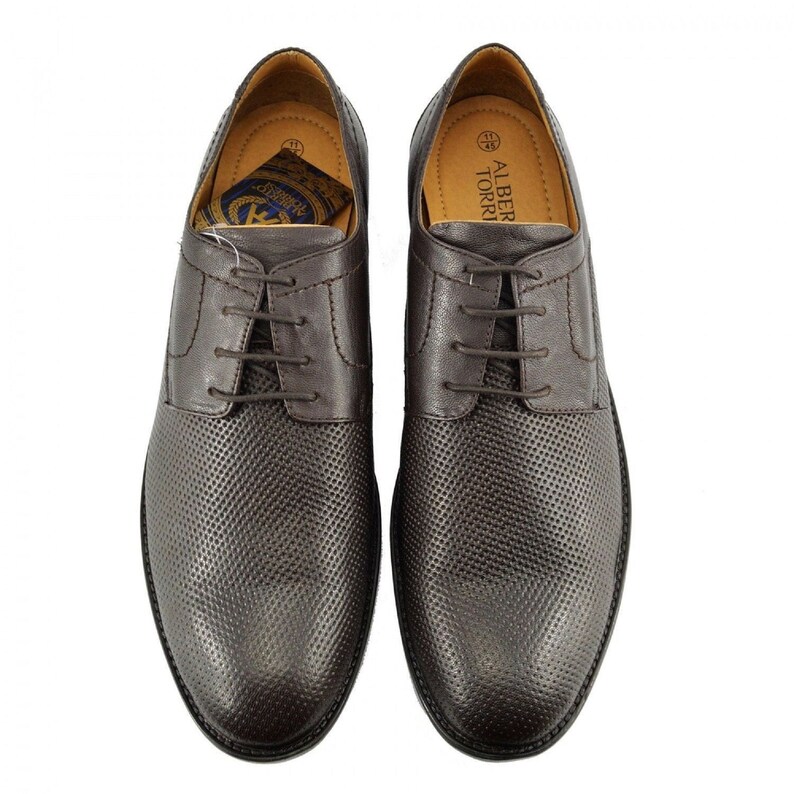 Mens Shoe Brown Brogue Oxford Lace up Casual Formal Shoes Size Etsy UK